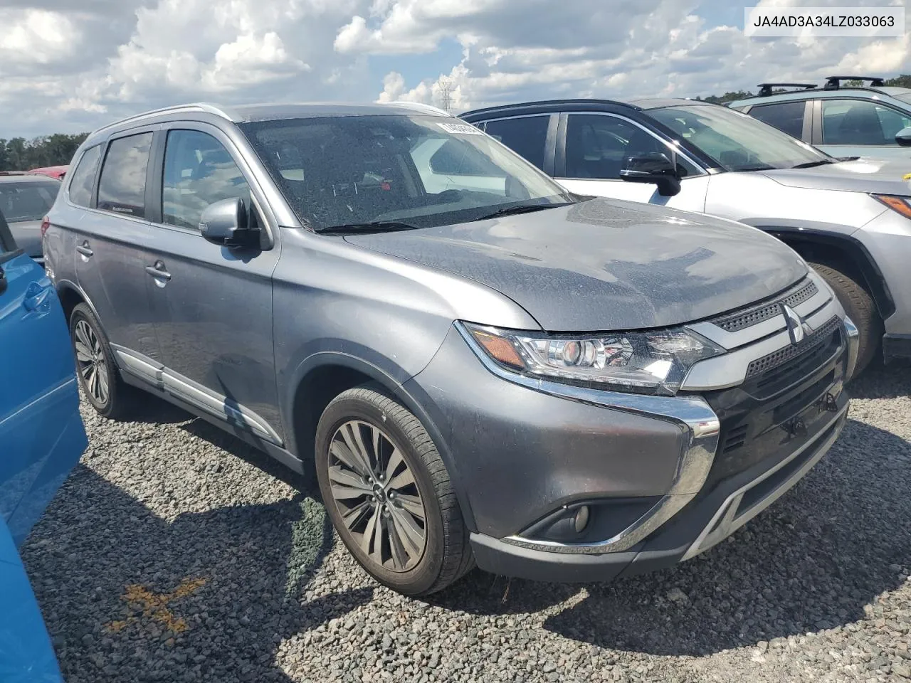 2020 Mitsubishi Outlander Se VIN: JA4AD3A34LZ033063 Lot: 74034394