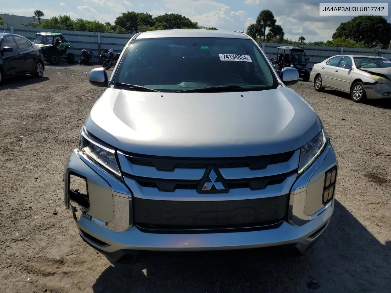 2020 Mitsubishi Outlander Sport Es VIN: JA4AP3AU3LU017742 Lot: 74194854