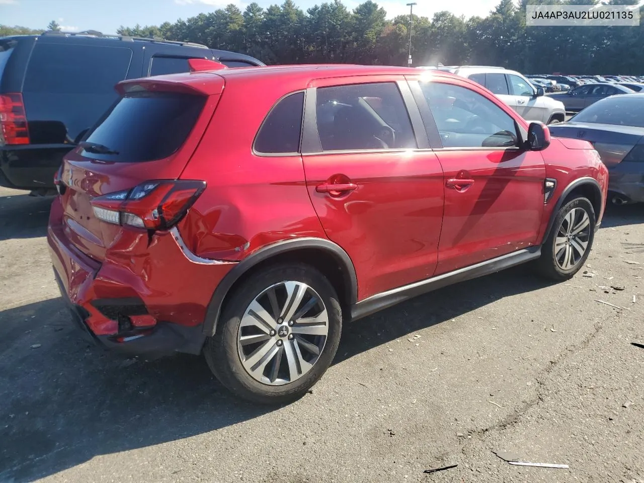 2020 Mitsubishi Outlander Sport Es VIN: JA4AP3AU2LU021135 Lot: 74884754