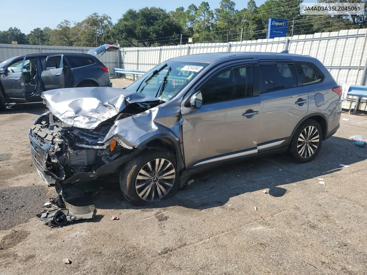 2020 Mitsubishi Outlander Se VIN: JA4AD3A35LZ045061 Lot: 75294994