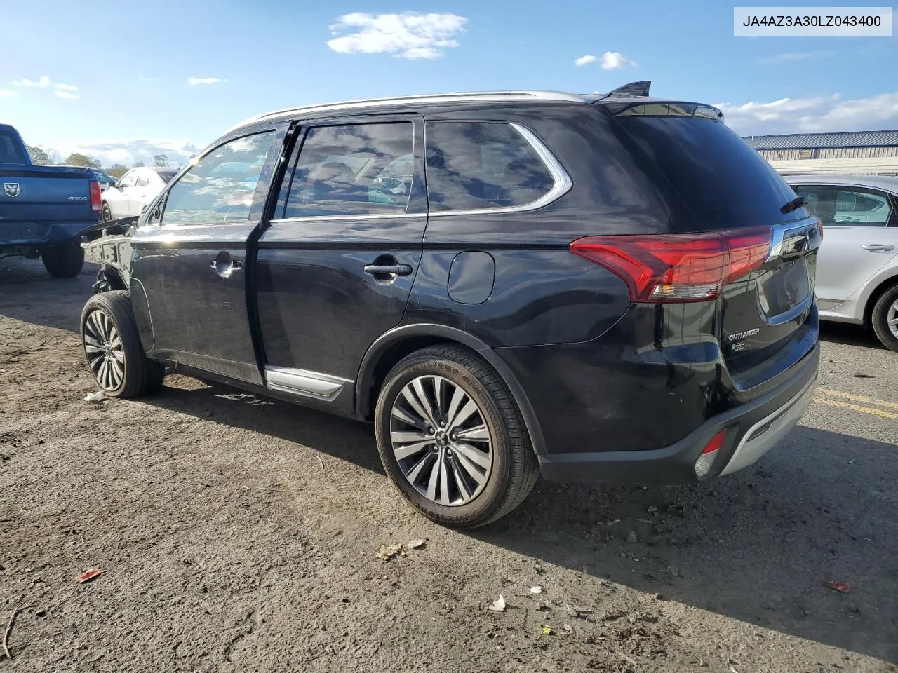 2020 Mitsubishi Outlander Se VIN: JA4AZ3A30LZ043400 Lot: 75551014