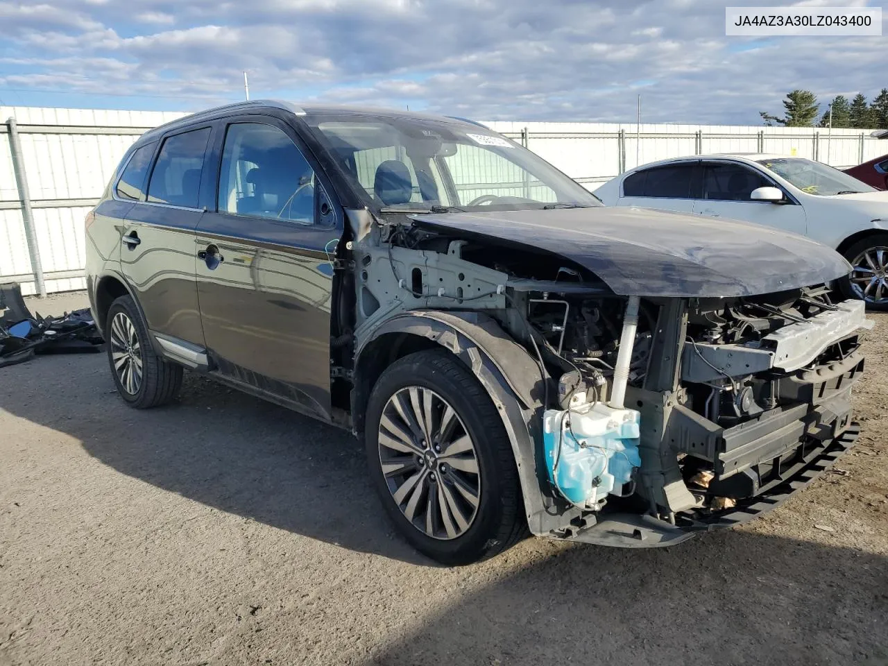 2020 Mitsubishi Outlander Se VIN: JA4AZ3A30LZ043400 Lot: 75551014