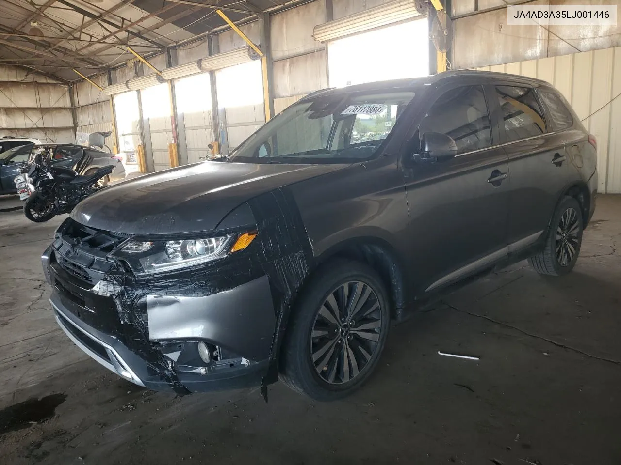 2020 Mitsubishi Outlander Se VIN: JA4AD3A35LJ001446 Lot: 76117884