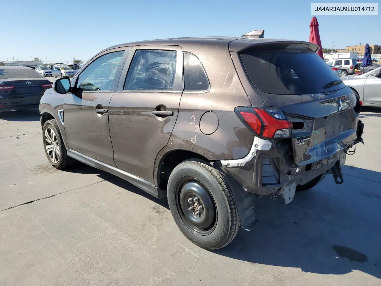 2020 Mitsubishi Outlander Sport Es VIN: JA4AR3AU9LU014712 Lot: 76122654