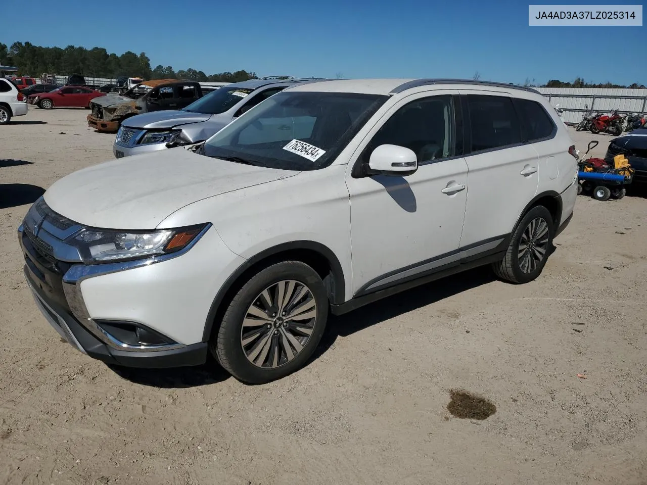 2020 Mitsubishi Outlander Se VIN: JA4AD3A37LZ025314 Lot: 76256434