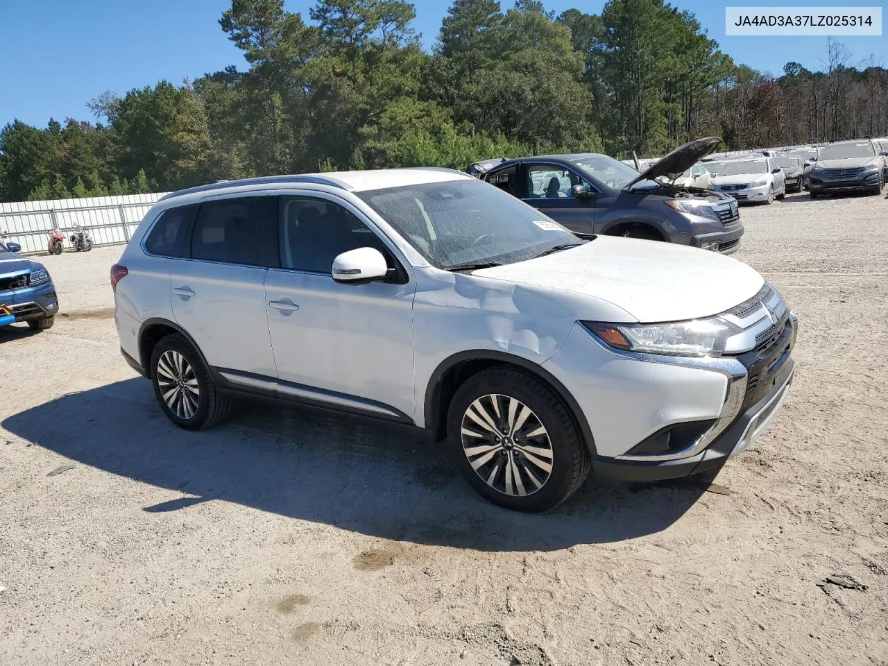 2020 Mitsubishi Outlander Se VIN: JA4AD3A37LZ025314 Lot: 76256434