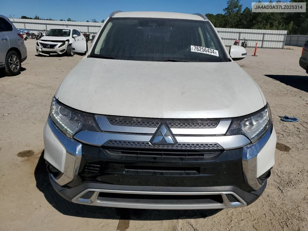 2020 Mitsubishi Outlander Se VIN: JA4AD3A37LZ025314 Lot: 76256434