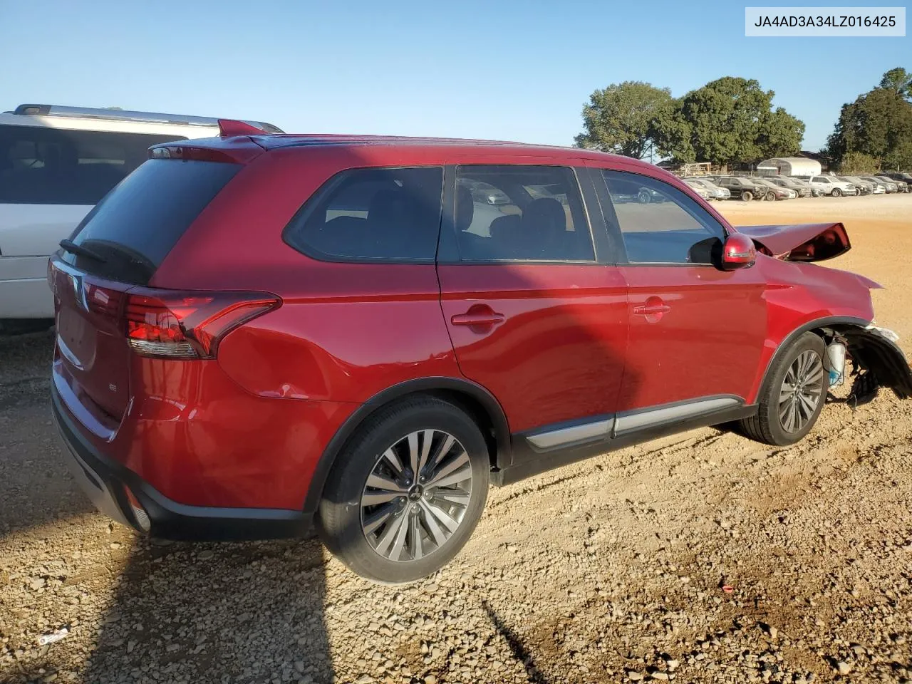 2020 Mitsubishi Outlander Se VIN: JA4AD3A34LZ016425 Lot: 76427404