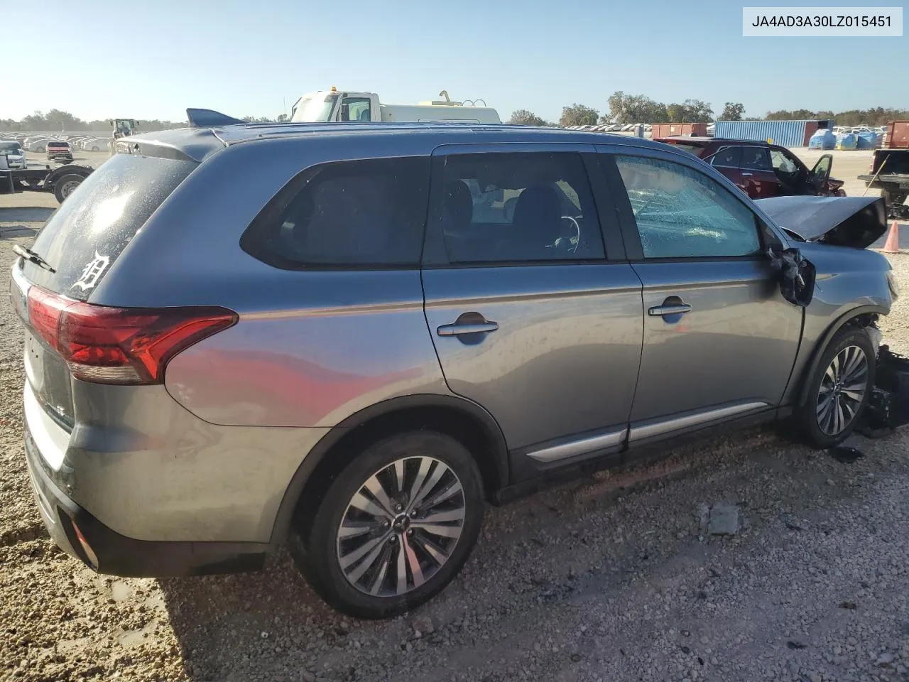 2020 Mitsubishi Outlander Se VIN: JA4AD3A30LZ015451 Lot: 76667524