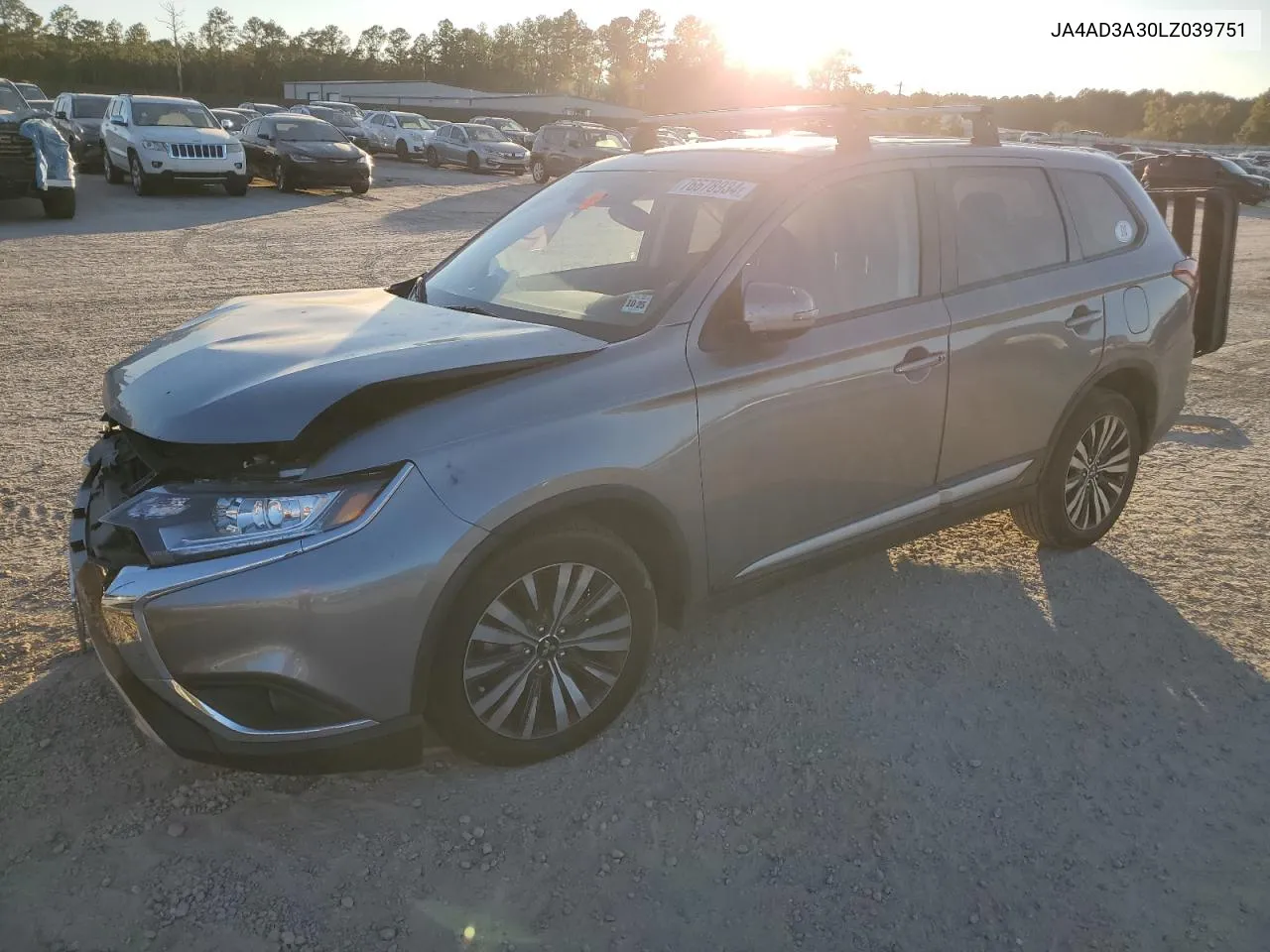 2020 Mitsubishi Outlander Se VIN: JA4AD3A30LZ039751 Lot: 76678934