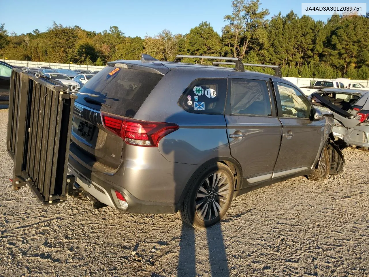 2020 Mitsubishi Outlander Se VIN: JA4AD3A30LZ039751 Lot: 76678934