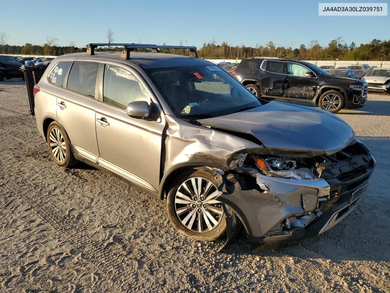 2020 Mitsubishi Outlander Se VIN: JA4AD3A30LZ039751 Lot: 76678934