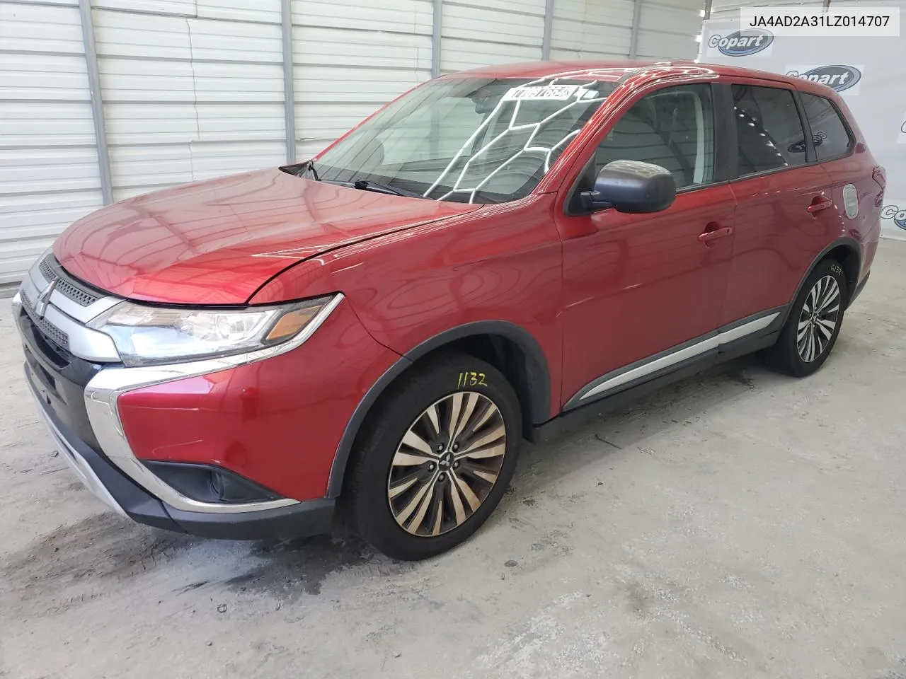 2020 Mitsubishi Outlander Es VIN: JA4AD2A31LZ014707 Lot: 77097664