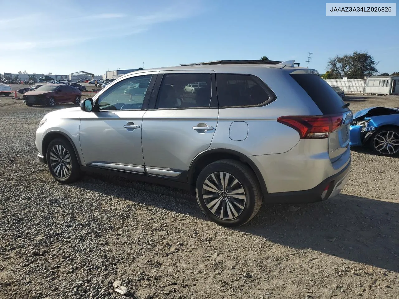 2020 Mitsubishi Outlander Se VIN: JA4AZ3A34LZ026826 Lot: 77144864