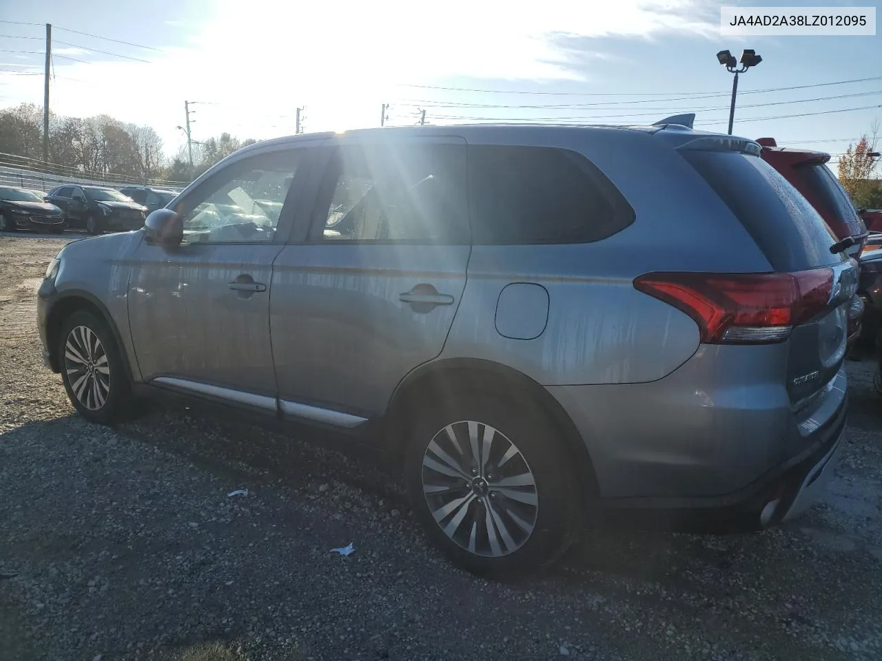 2020 Mitsubishi Outlander Es VIN: JA4AD2A38LZ012095 Lot: 77618374