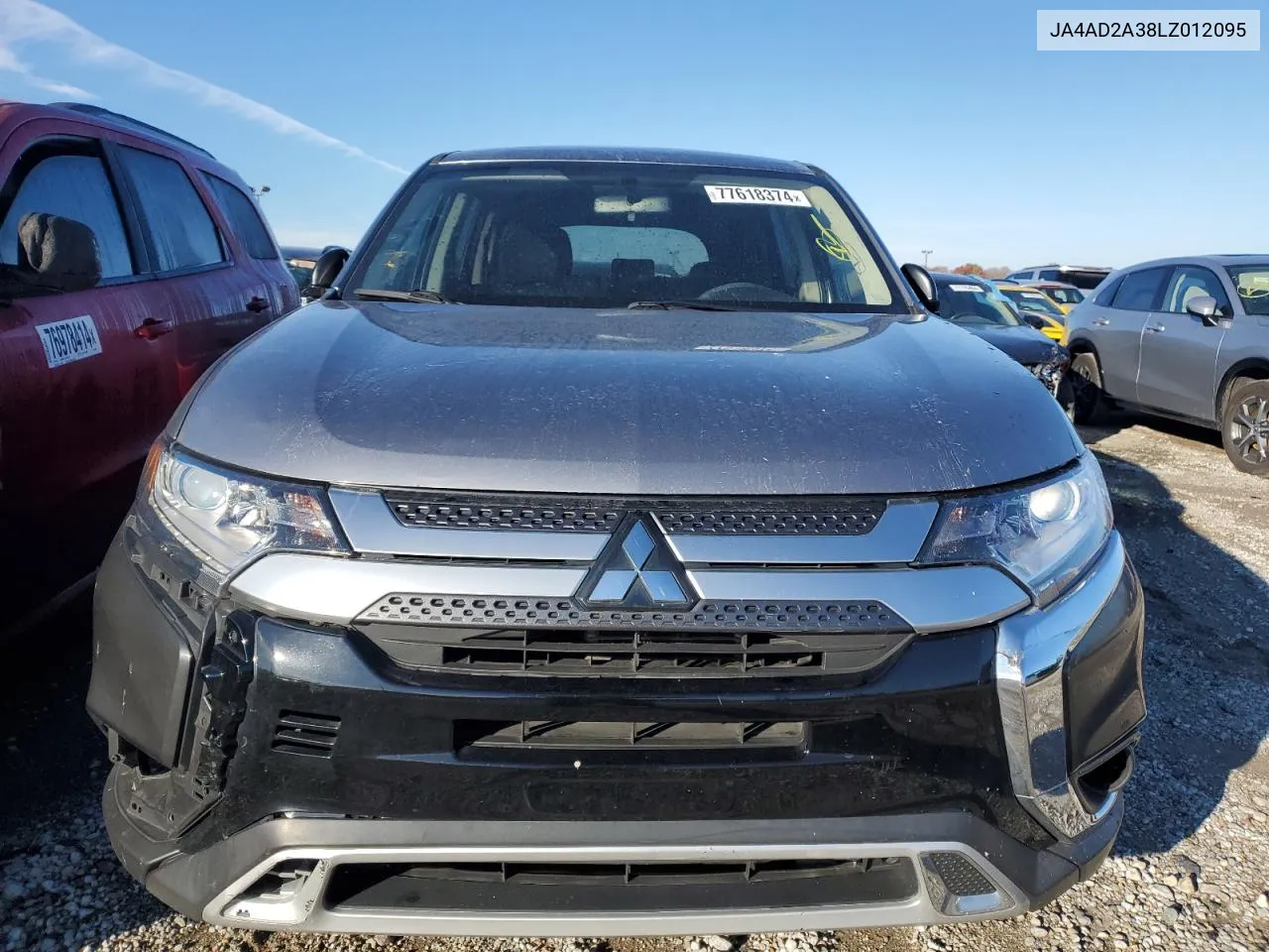 2020 Mitsubishi Outlander Es VIN: JA4AD2A38LZ012095 Lot: 77618374