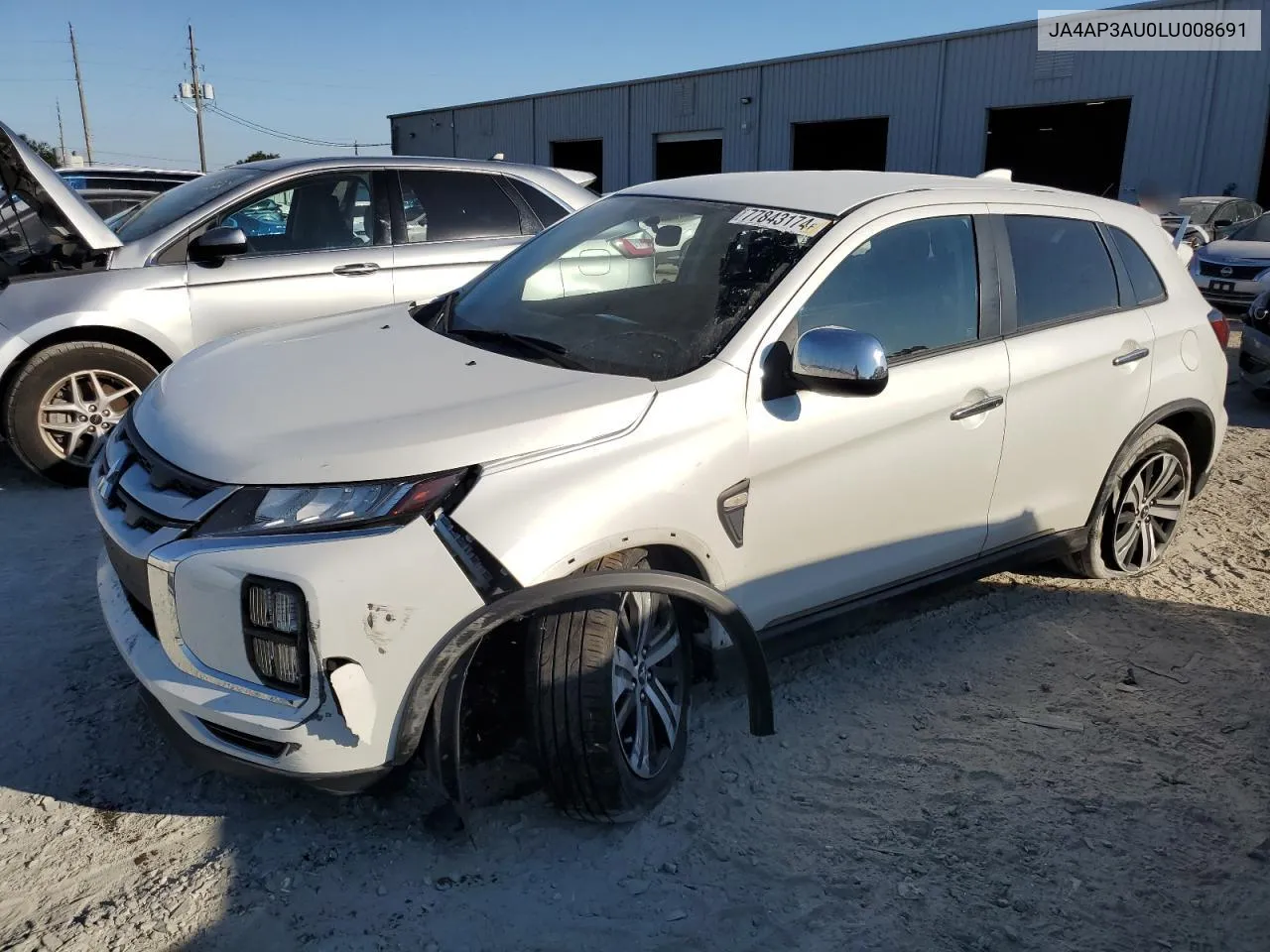 2020 Mitsubishi Outlander Sport Es VIN: JA4AP3AU0LU008691 Lot: 77843174