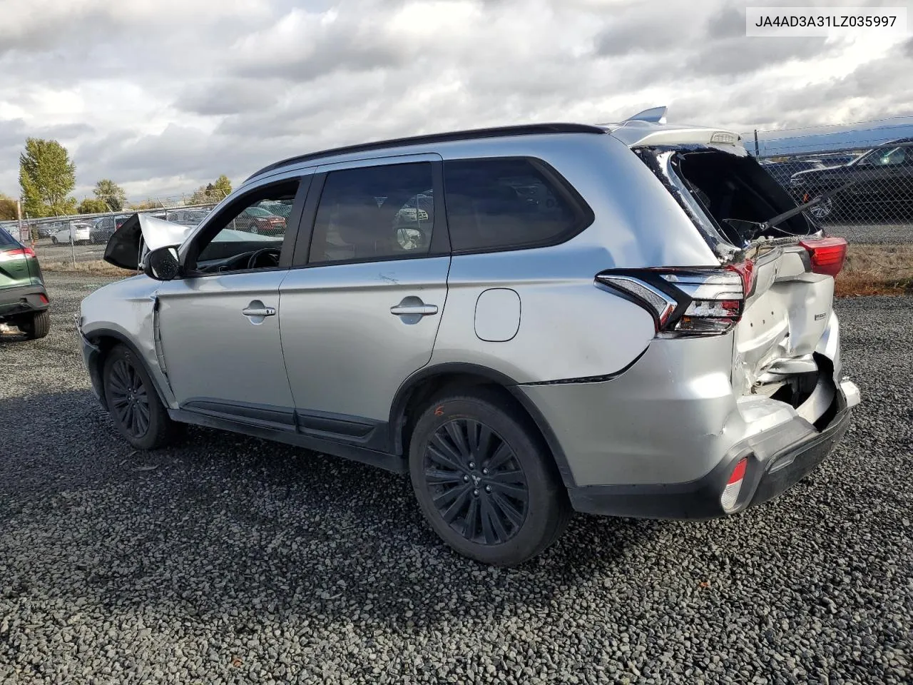 2020 Mitsubishi Outlander Se VIN: JA4AD3A31LZ035997 Lot: 77866364