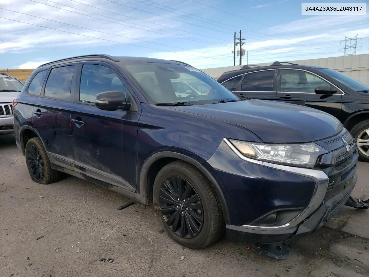 2020 Mitsubishi Outlander Se VIN: JA4AZ3A35LZ043117 Lot: 78043334