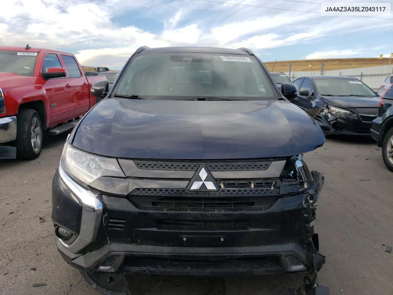 2020 Mitsubishi Outlander Se VIN: JA4AZ3A35LZ043117 Lot: 78043334