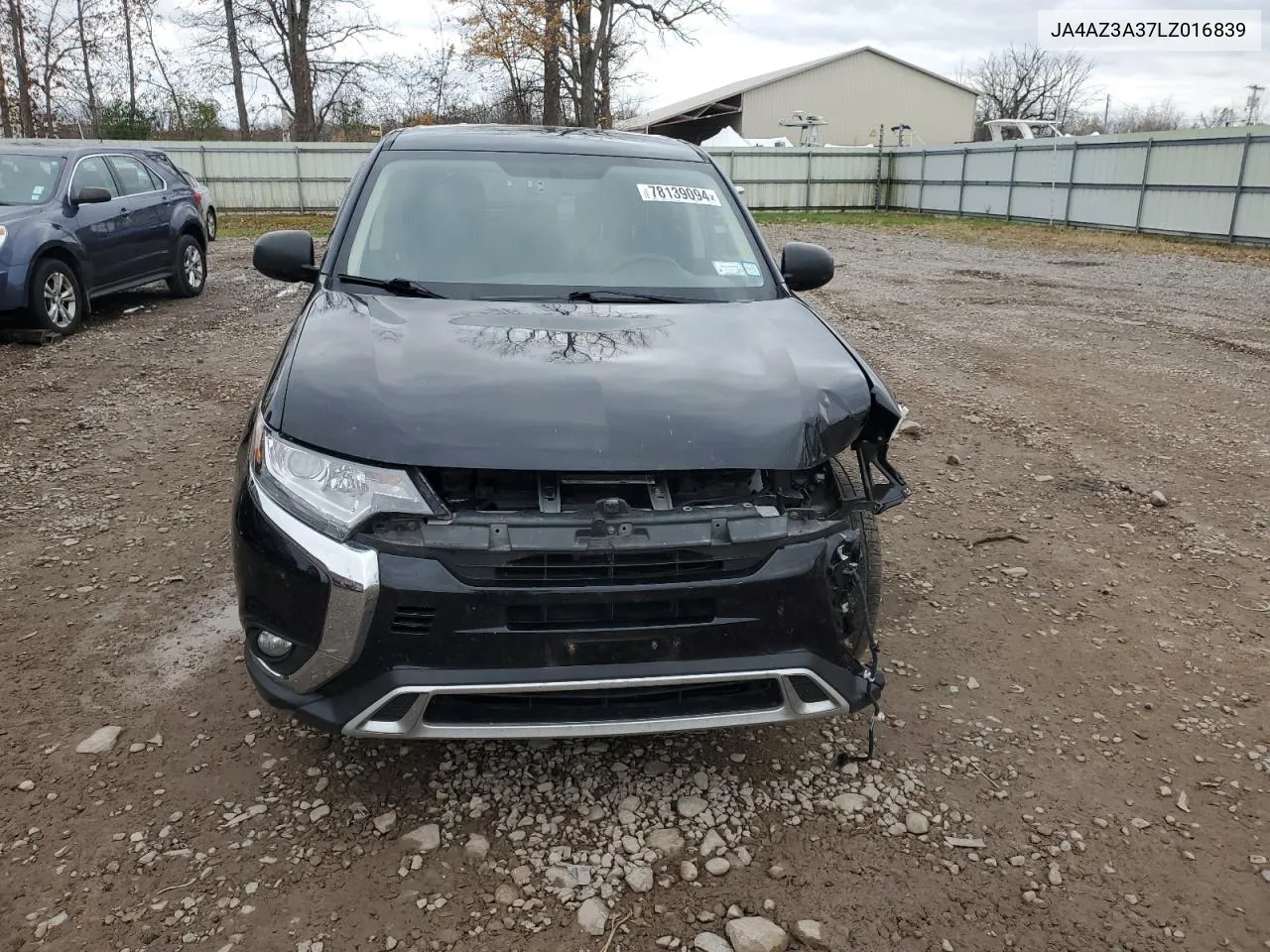 2020 Mitsubishi Outlander Se VIN: JA4AZ3A37LZ016839 Lot: 78139094