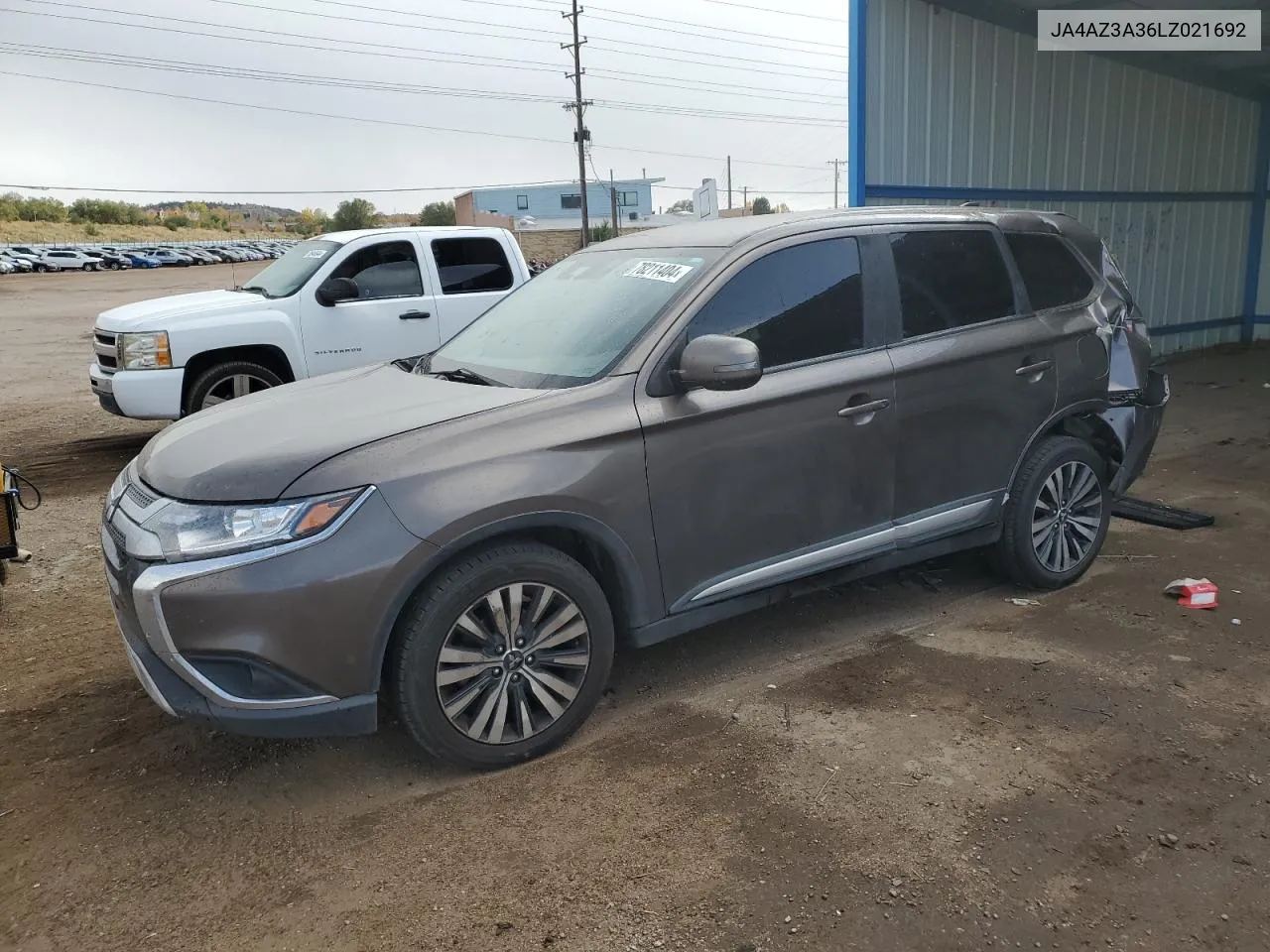 2020 Mitsubishi Outlander Se VIN: JA4AZ3A36LZ021692 Lot: 78211404