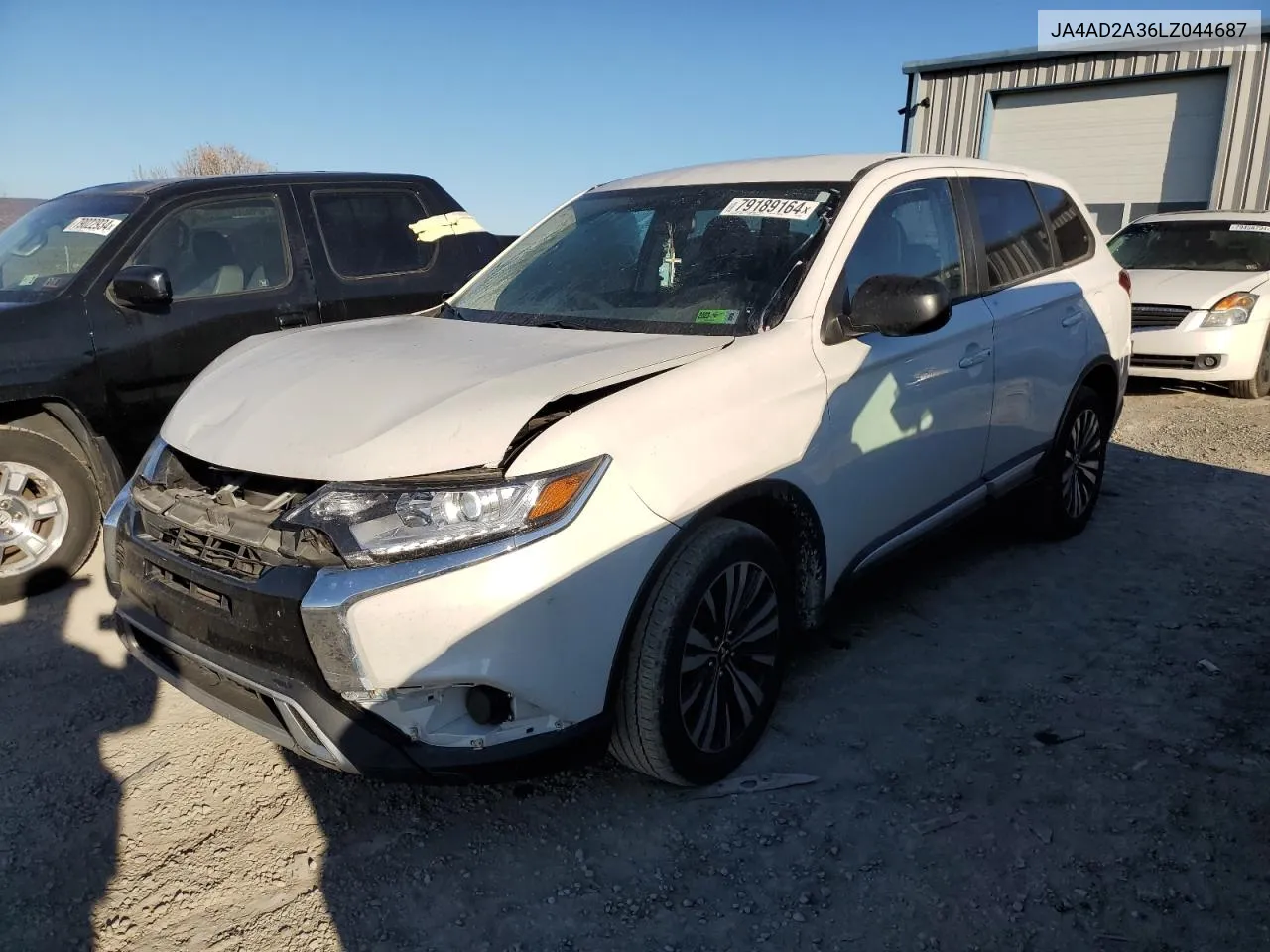 2020 Mitsubishi Outlander Es VIN: JA4AD2A36LZ044687 Lot: 79189164