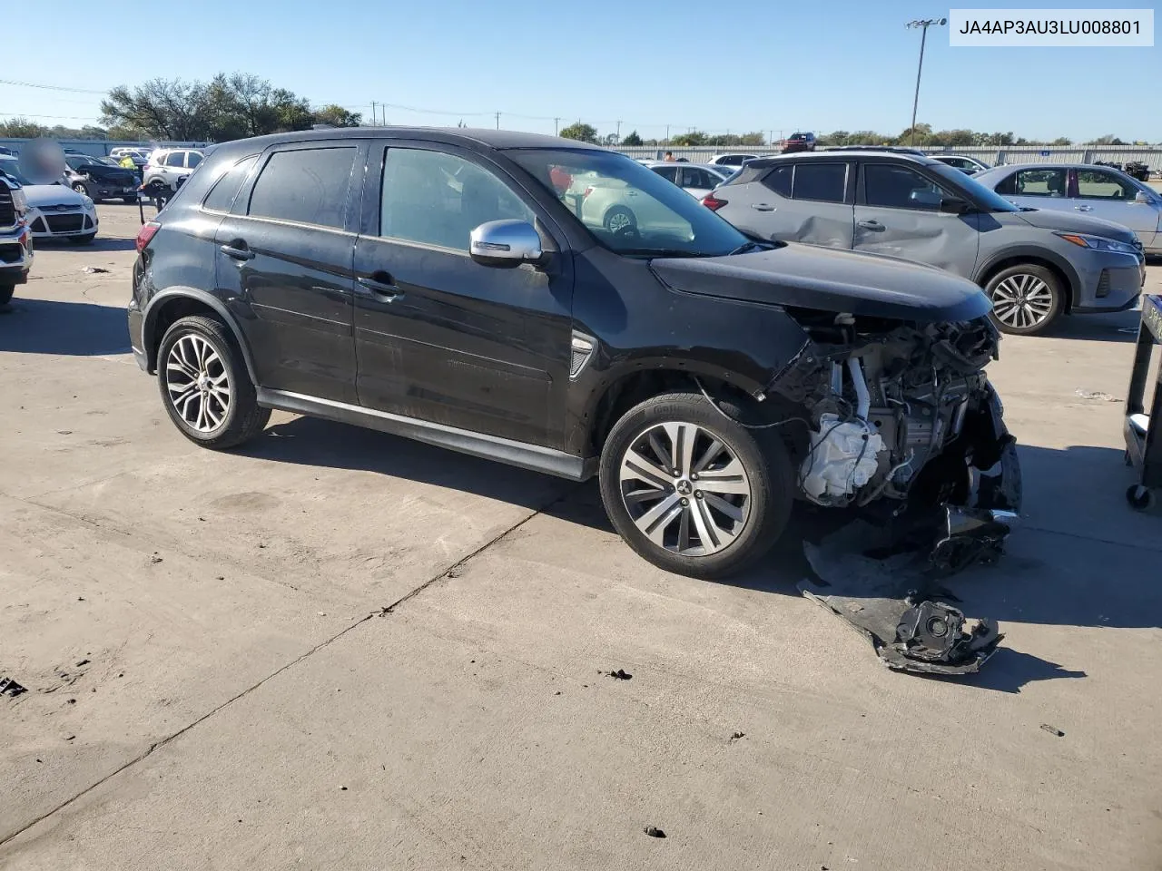 2020 Mitsubishi Outlander Sport Es VIN: JA4AP3AU3LU008801 Lot: 79222424