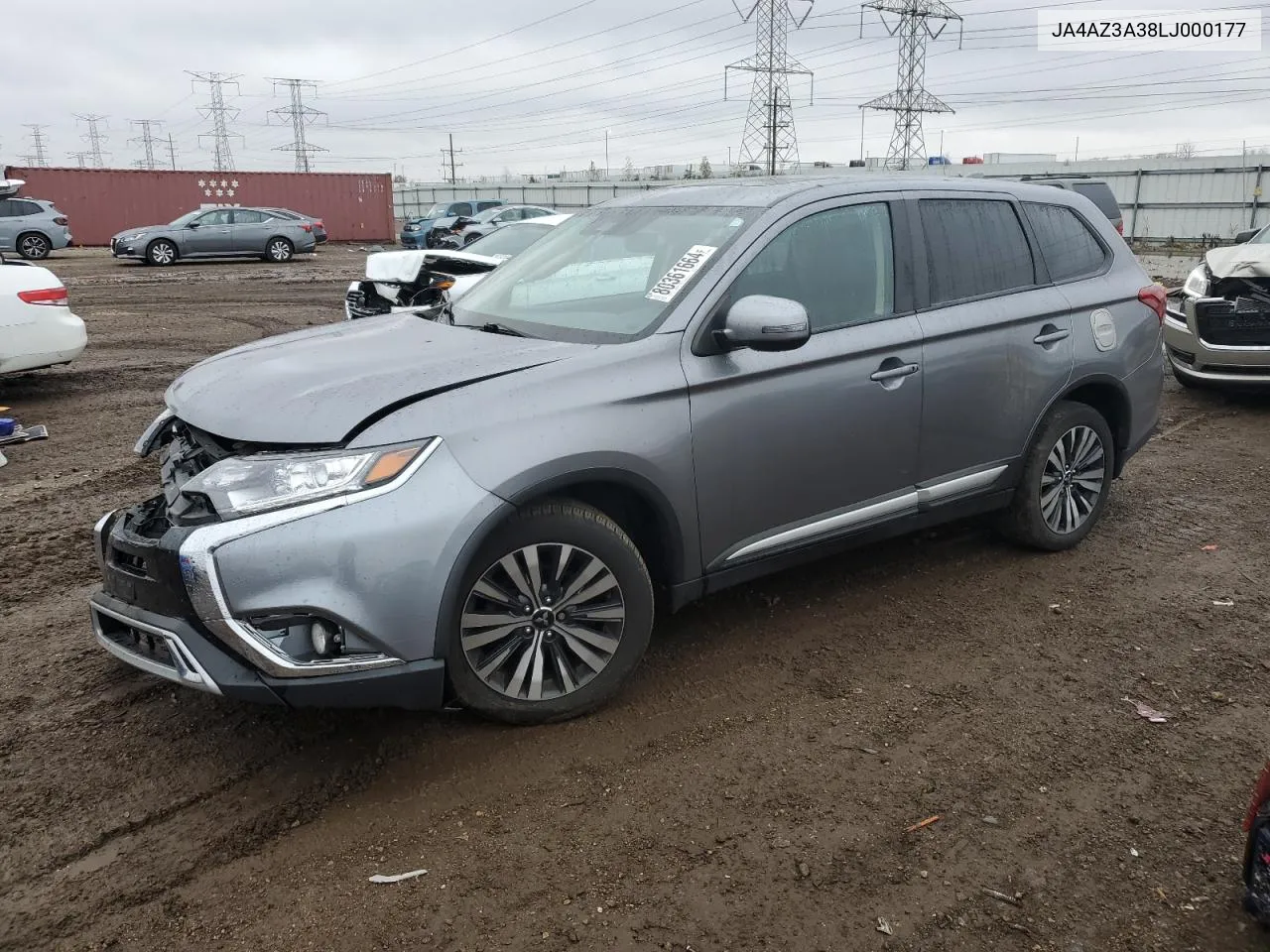 2020 Mitsubishi Outlander Se VIN: JA4AZ3A38LJ000177 Lot: 80361664