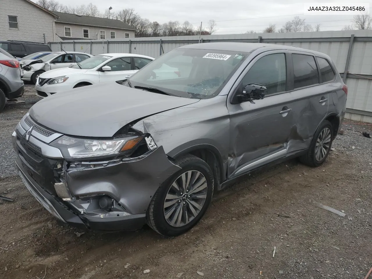 2020 Mitsubishi Outlander Se VIN: JA4AZ3A32LZ045486 Lot: 80395964