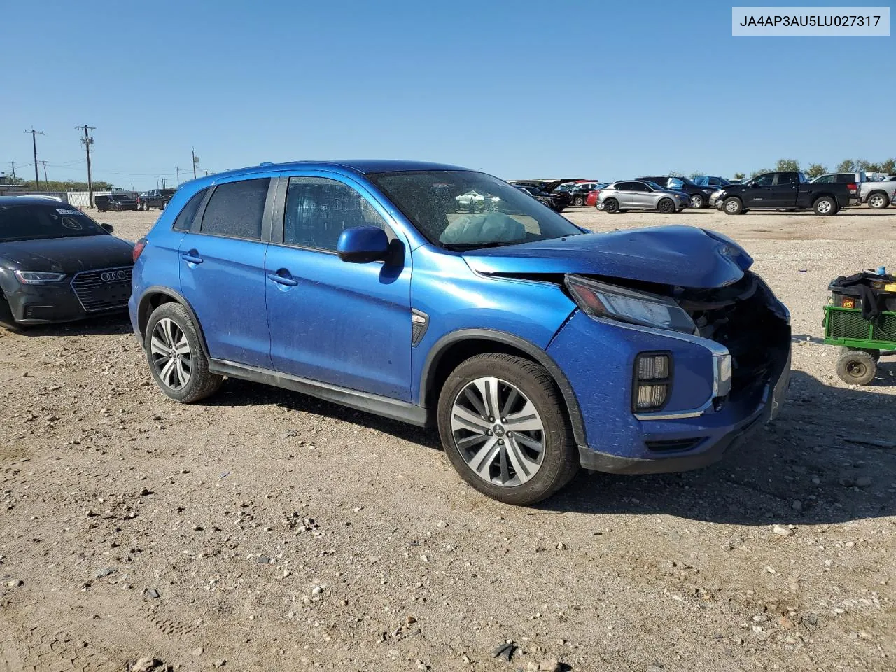 2020 Mitsubishi Outlander Sport Es VIN: JA4AP3AU5LU027317 Lot: 81389114