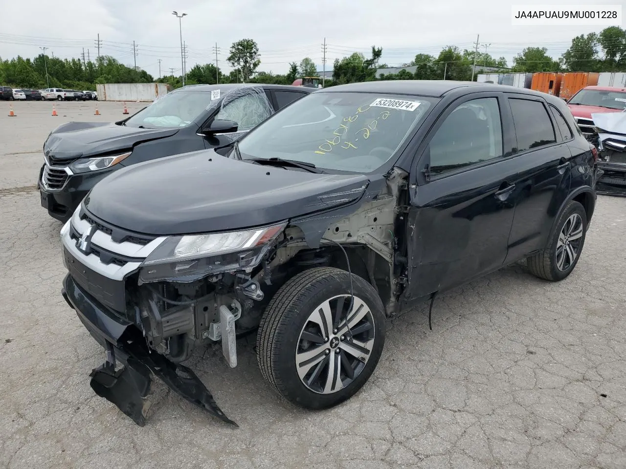 2021 Mitsubishi Outlander Sport Es VIN: JA4APUAU9MU001228 Lot: 53208974