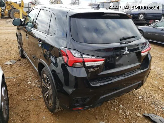 2021 Mitsubishi Outlander Sport Es VIN: JA4APUAU3MU005694 Lot: 55809624