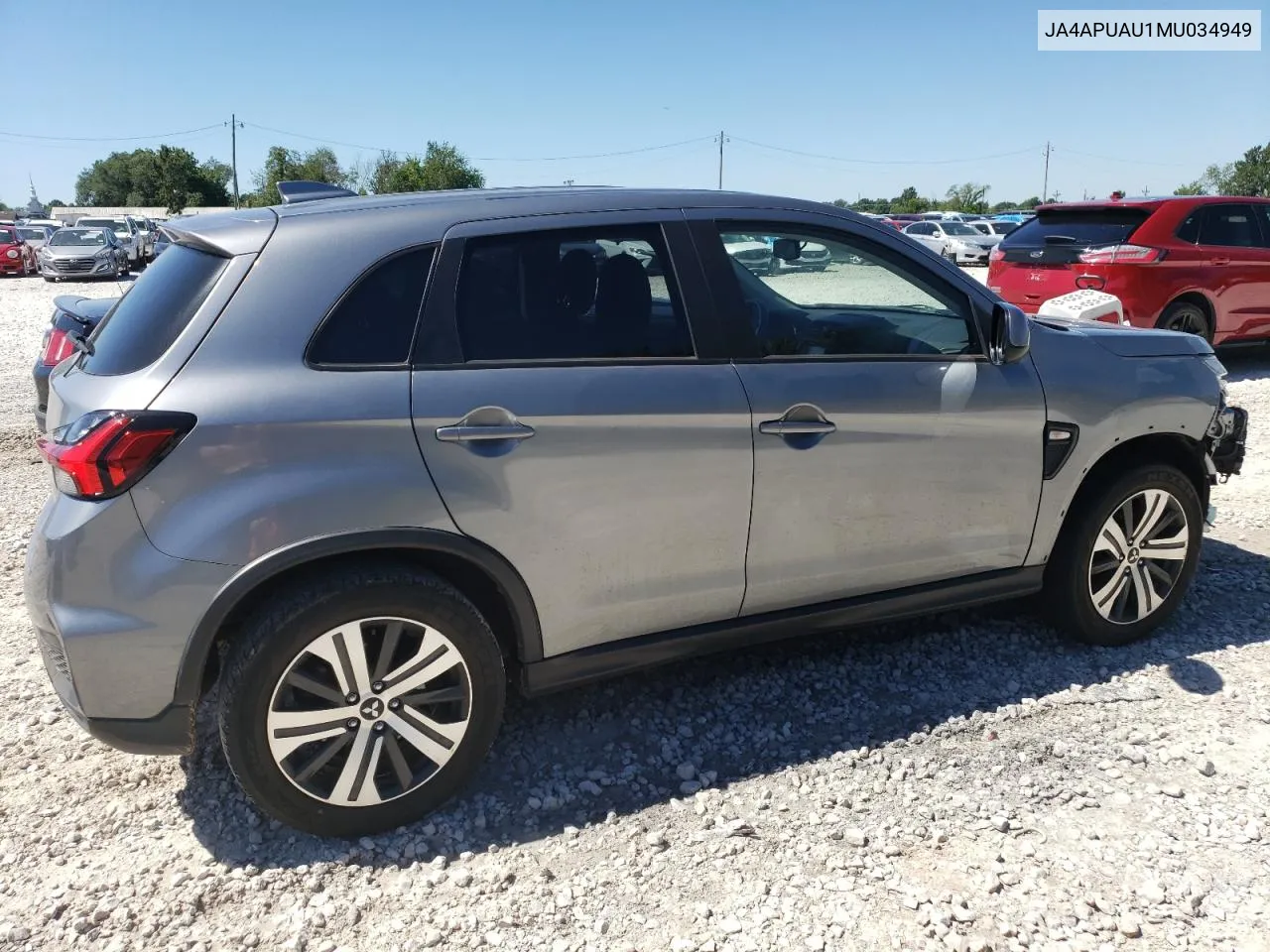 2021 Mitsubishi Outlander Sport Es VIN: JA4APUAU1MU034949 Lot: 60388384