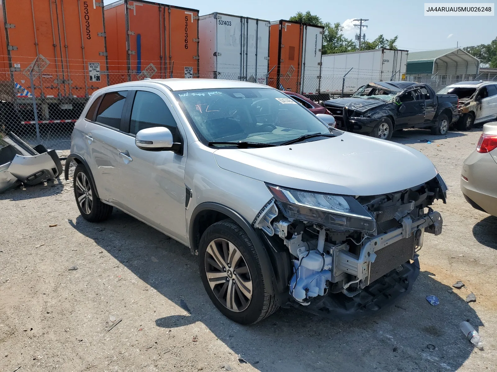 2021 Mitsubishi Outlander Sport Es VIN: JA4ARUAU5MU026248 Lot: 63474464