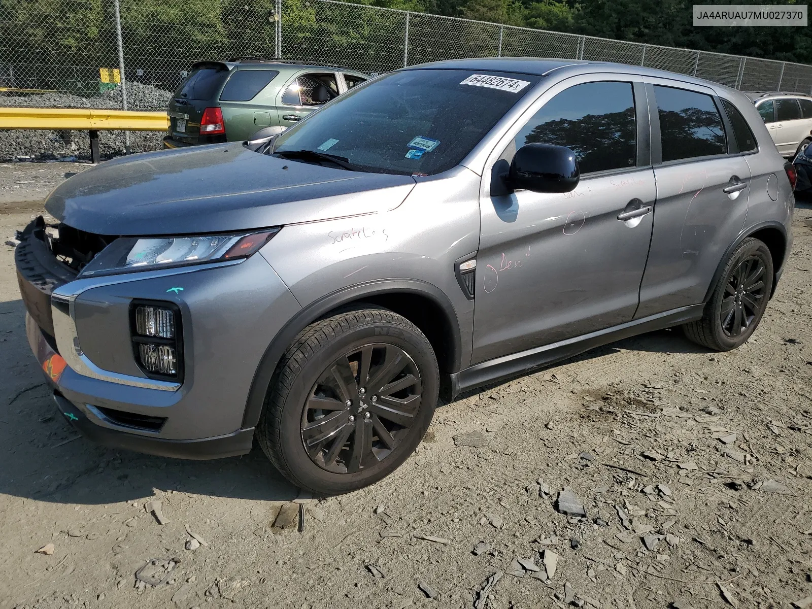 2021 Mitsubishi Outlander Sport Es VIN: JA4ARUAU7MU027370 Lot: 64482674