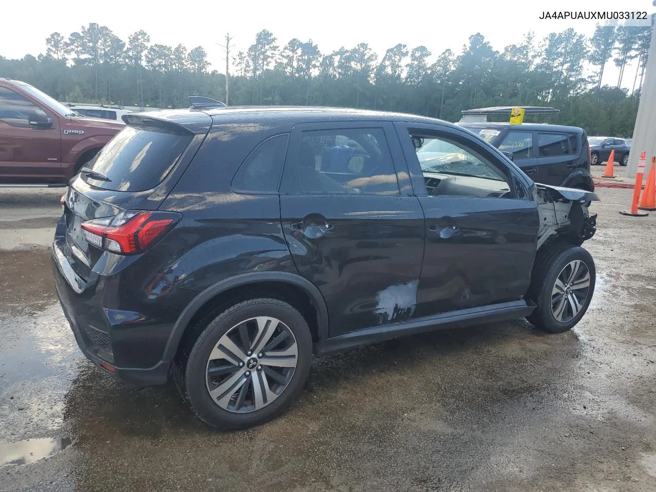 2021 Mitsubishi Outlander Sport Es VIN: JA4APUAUXMU033122 Lot: 68991354