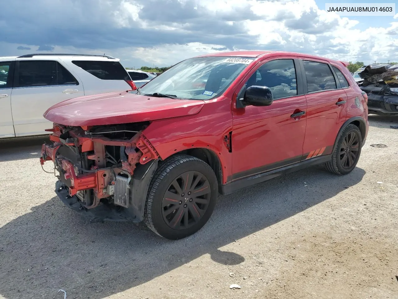 2021 Mitsubishi Outlander Sport Es VIN: JA4APUAU8MU014603 Lot: 69208704