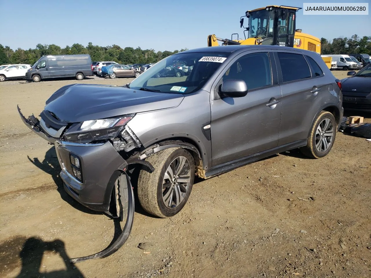 2021 Mitsubishi Outlander Sport Es VIN: JA4ARUAU0MU006280 Lot: 69839074