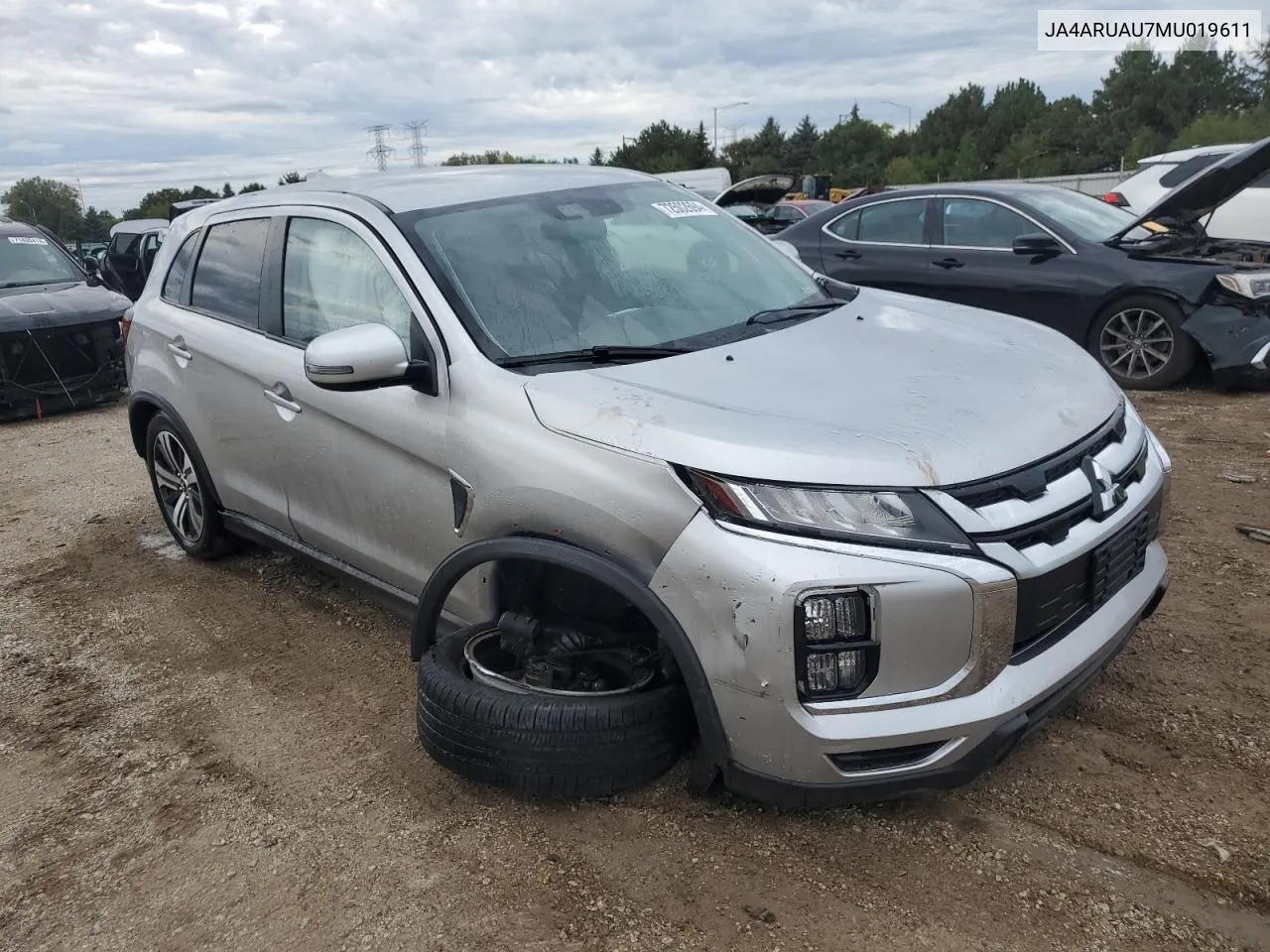 2021 Mitsubishi Outlander Sport Es VIN: JA4ARUAU7MU019611 Lot: 72502694