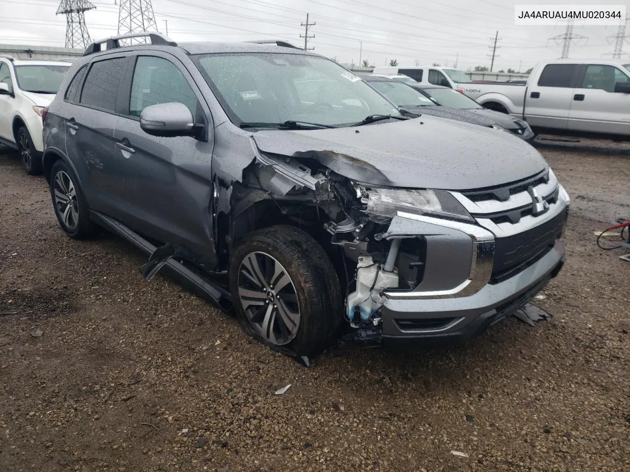 2021 Mitsubishi Outlander Sport Es VIN: JA4ARUAU4MU020344 Lot: 72546294