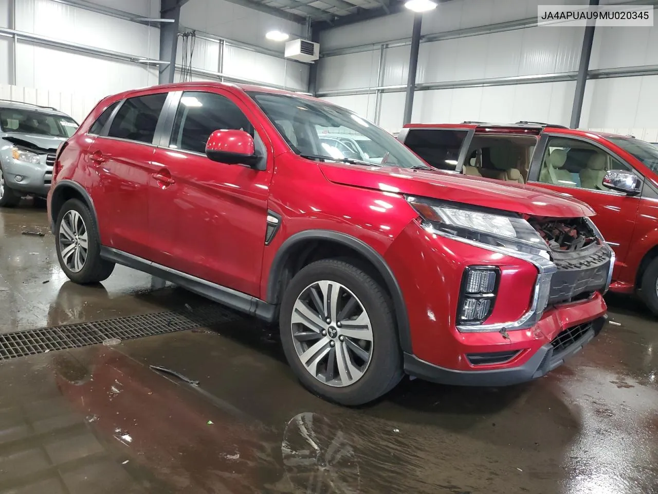 2021 Mitsubishi Outlander Sport Es VIN: JA4APUAU9MU020345 Lot: 73350924