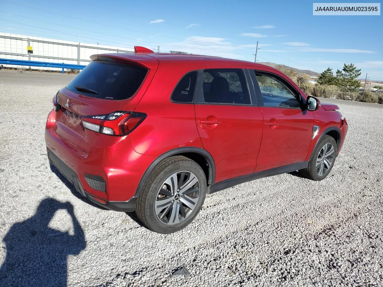 2021 Mitsubishi Outlander Sport Es VIN: JA4ARUAU0MU023595 Lot: 77623084