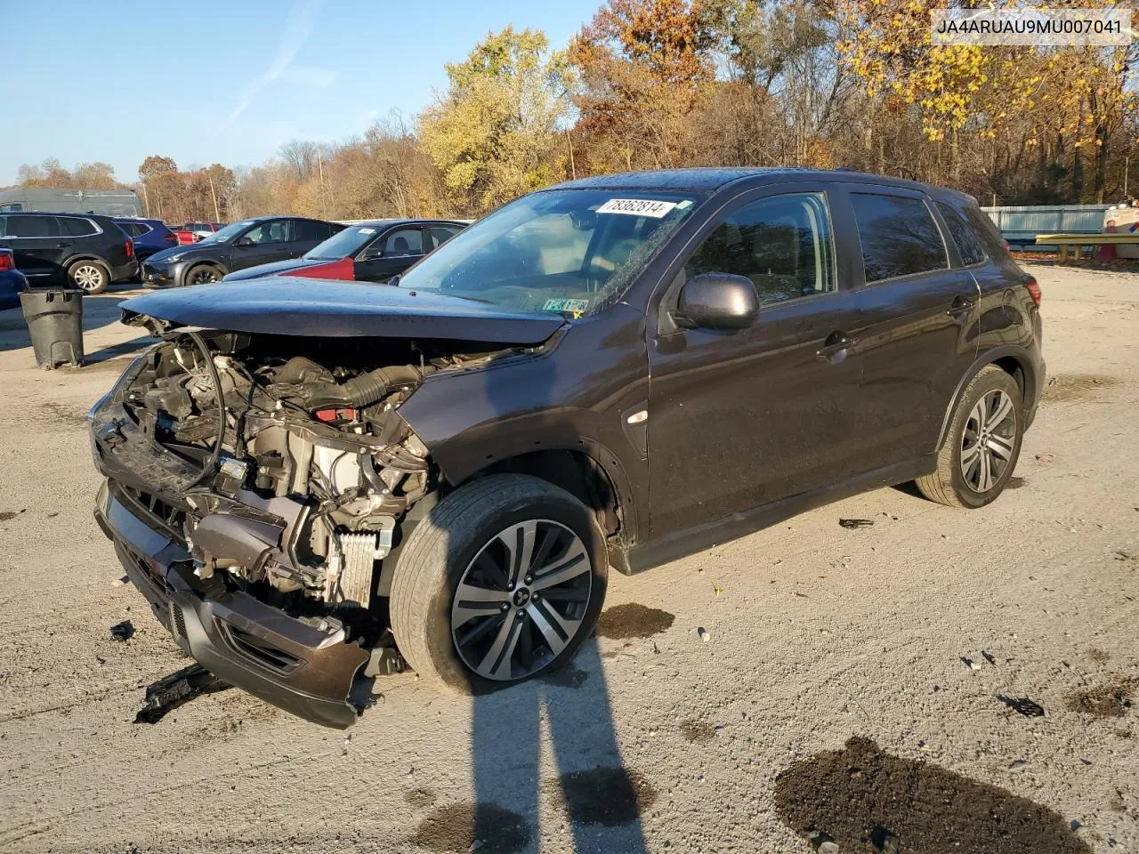 2021 Mitsubishi Outlander Sport Es VIN: JA4ARUAU9MU007041 Lot: 78362814