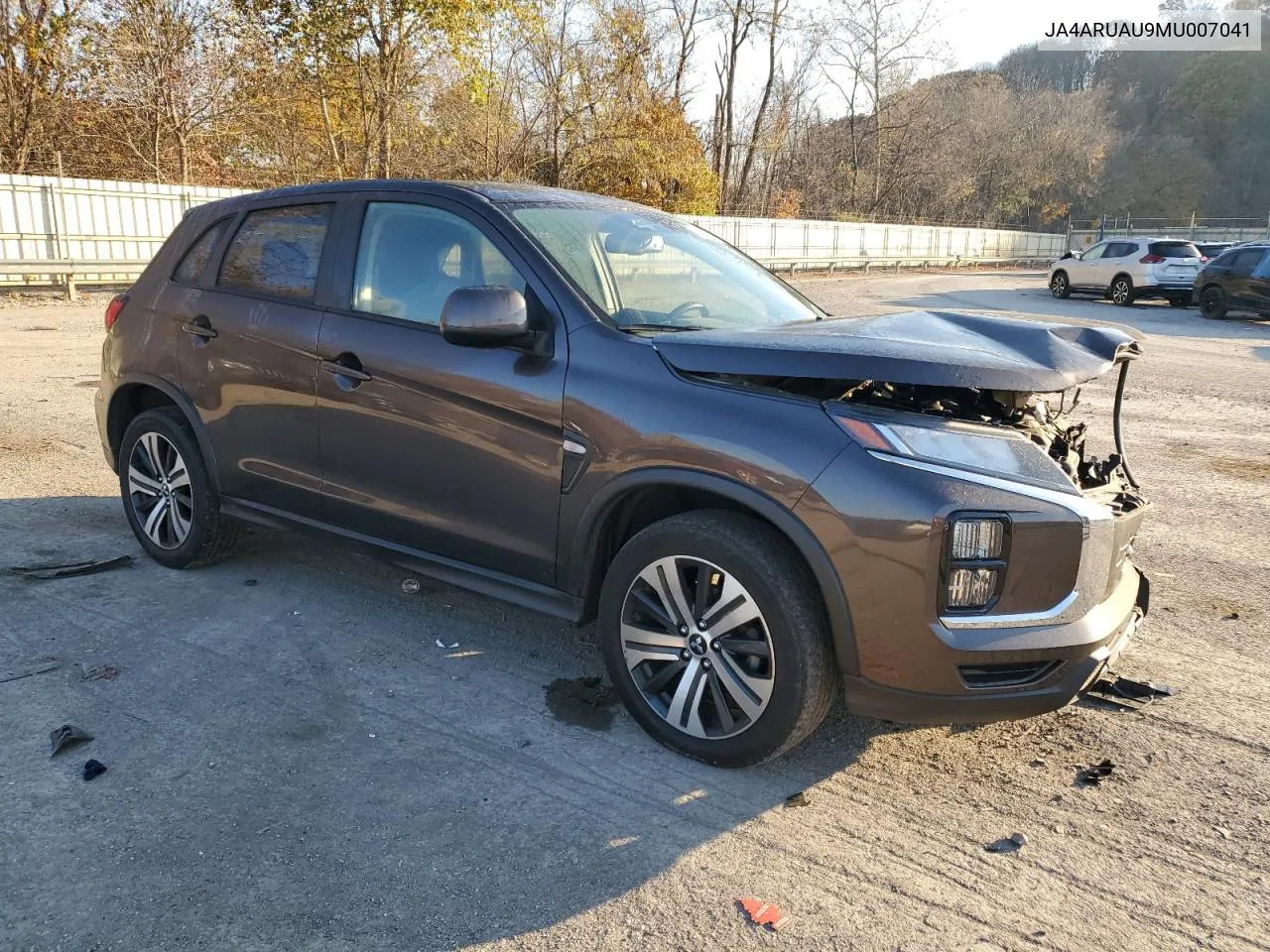 2021 Mitsubishi Outlander Sport Es VIN: JA4ARUAU9MU007041 Lot: 78362814