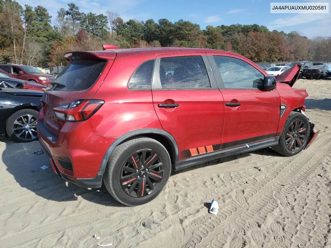 2021 Mitsubishi Outlander Sport Es VIN: JA4APUAUXMU020581 Lot: 79400654