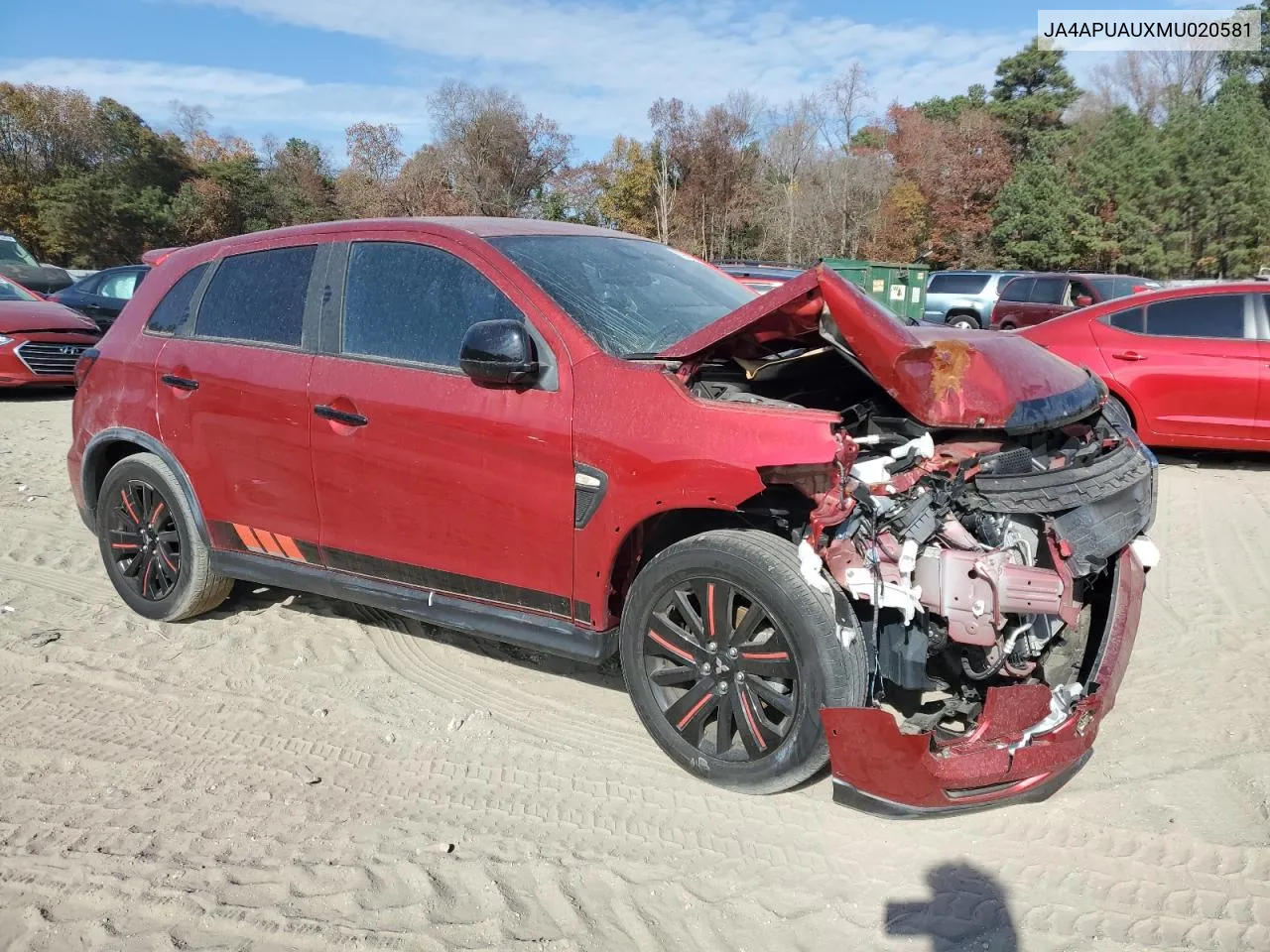 2021 Mitsubishi Outlander Sport Es VIN: JA4APUAUXMU020581 Lot: 79400654