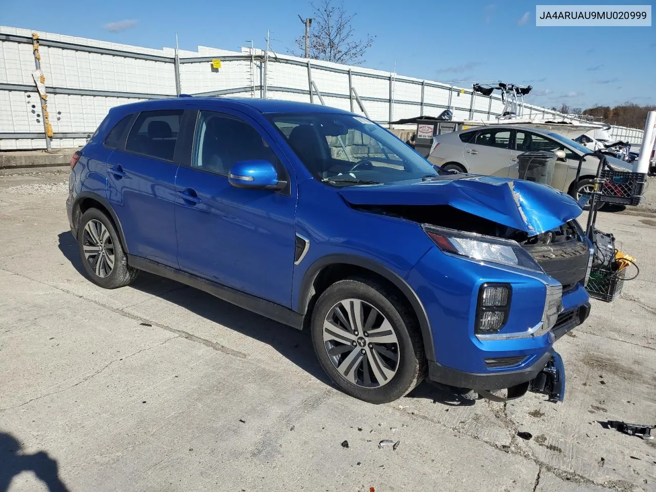 2021 Mitsubishi Outlander Sport Es VIN: JA4ARUAU9MU020999 Lot: 80119034