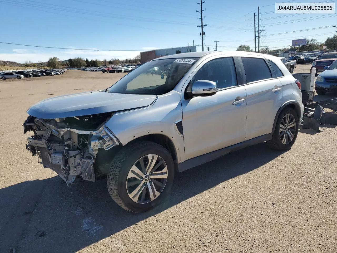 2021 Mitsubishi Outlander Sport Es VIN: JA4ARUAU8MU025806 Lot: 81034954