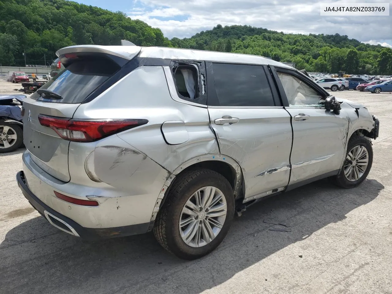 2022 Mitsubishi Outlander Es VIN: JA4J4TA82NZ033769 Lot: 57244514